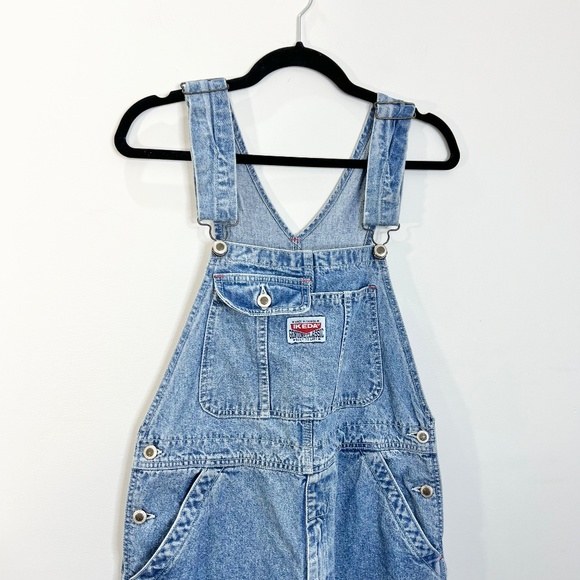 IKEDA Other - Vintage IKEDA overalls light wash 100% cotton denim M